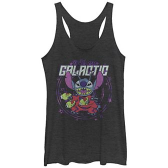 Disney's Lilo & Stitch Dads Are Galactic Stitch Tri-Blend Racerback Graphic Tank Top