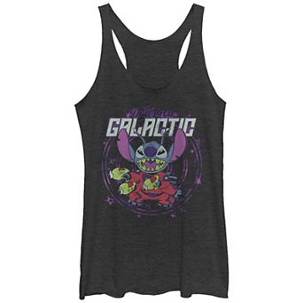 Disney's Lilo & Stitch Dads Are Galactic Stitch Tri-Blend Racerback Graphic Tank Top