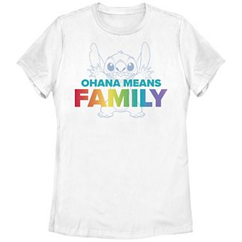 Disney's Lilo & Stitch Ohana Means Family Gradient Sign Graphic Tee
