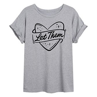 Juniors' Let Them Oversized Tee