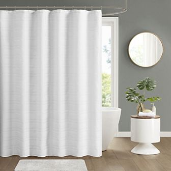 The Big One Solid Texture Shower Curtain