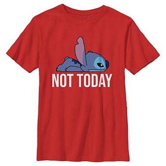 Disney's Lilo & Stitch Tired Not Today Stitch Boys Graphic Tee