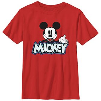 Disney's Mickey Mouse Name Title Boys Graphic Tee