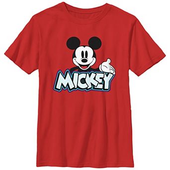 Disney's Mickey Mouse Name Title Boys Graphic Tee