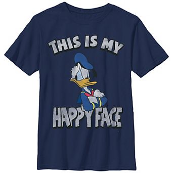 Disney's Donald Duck This Is My Happy Face Boys Graphic Tee
