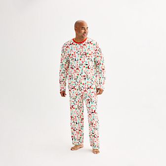Big & Tall Jammies For Your Families® Fa La La Pajama Top & Pajama Bottoms Set