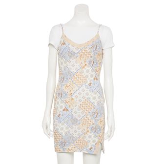 Juniors' Almost Famous Cami Mini Dress with Scoop Neck Top 2 pc Set