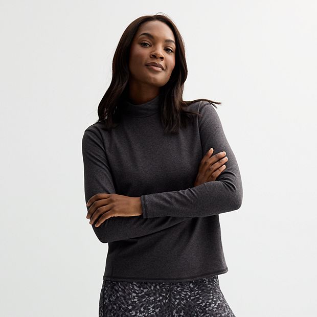 Tek gear mock turtleneck top