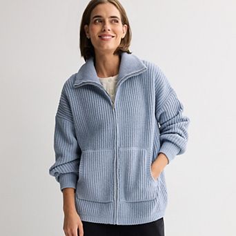 Women's FLX Chenille Zip-Up Commuter Sweater