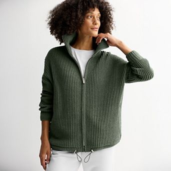 Women's FLX Chenille Zip-Up Commuter Sweater