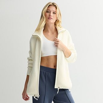 Women's FLX Chenille Zip-Up Commuter Sweater