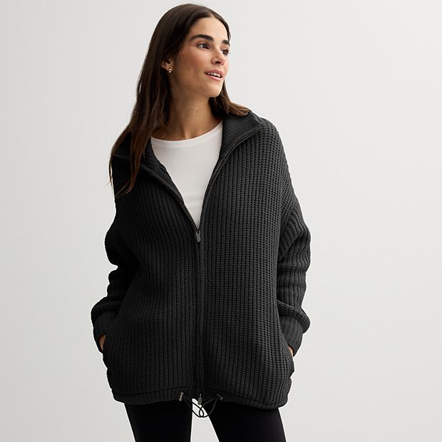 Women s FLX Chenille Zip Up Commuter Sweater