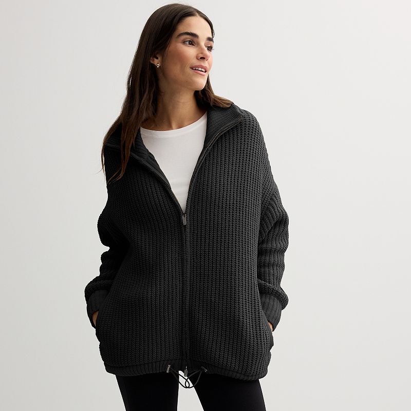 Women's FLX Chenille Zip-Up Commuter Sweater