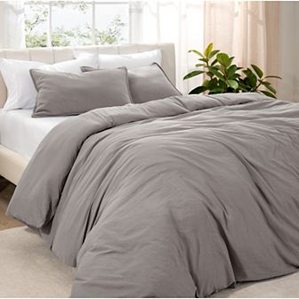 Bare Home Washed Duvet Cover Set