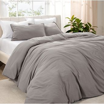 Bare Home Washed Duvet Cover Set