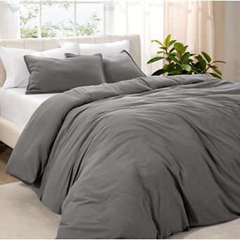 Bare Home Washed Duvet Cover Set