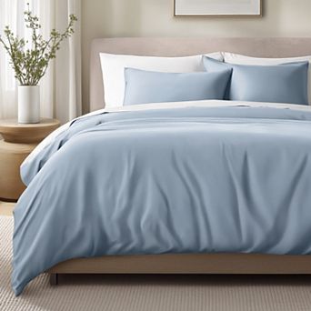 Bare Home 100% Organic Cotton Sateen Duvet Cover Set