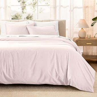 Bare Home 100% Organic Cotton Sateen Duvet Cover Set