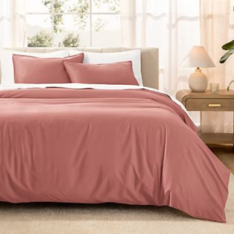 Bare Home 100% Organic Cotton Sateen Duvet Cover Set