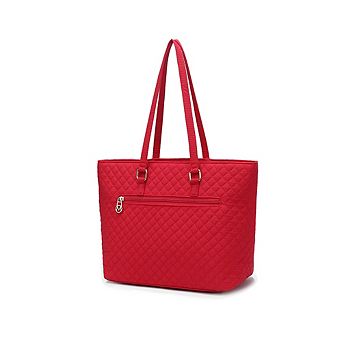 MKF Collection Hallie Solid Quilted Cotton Women’s Tote Bag by Mia K
