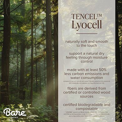 Bare Home Tencel Lyocell Duvet Cover Set