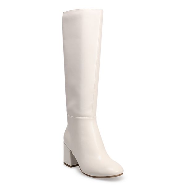 SO® Selina Women's Tall Boots - Bone (6)