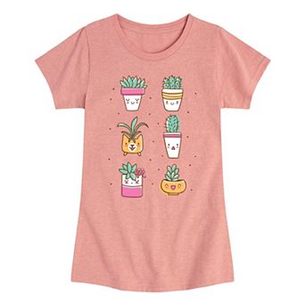 Girls 7-16 Kawaii Plants Tee