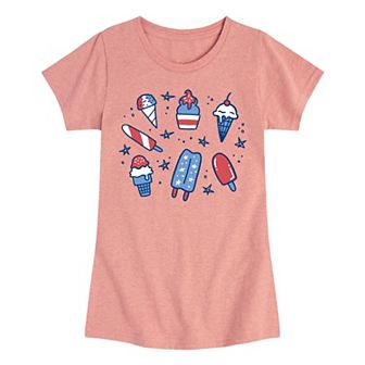 Girls 7-16 Fourth of July Desserts Tee