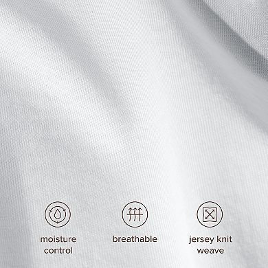 Bare Home 100% Organic Cotton Jersey Duvet Cover Set