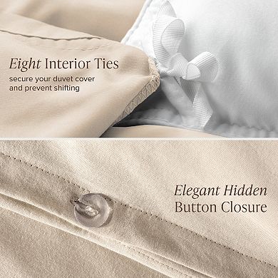 Bare Home 100% Organic Cotton Jersey Duvet Cover Set
