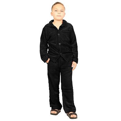 Gioberti Kid's 2pc Super Soft Plush Pajama Set
