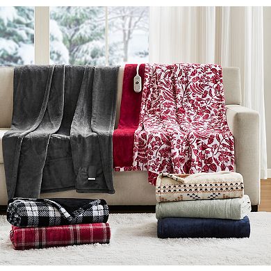 Cuddl Duds Plush Heated Throw Blanket