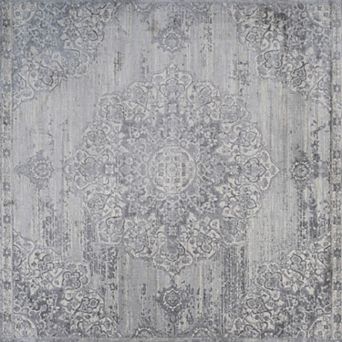 Modern Vintage Moroccan Medallion Area Rug