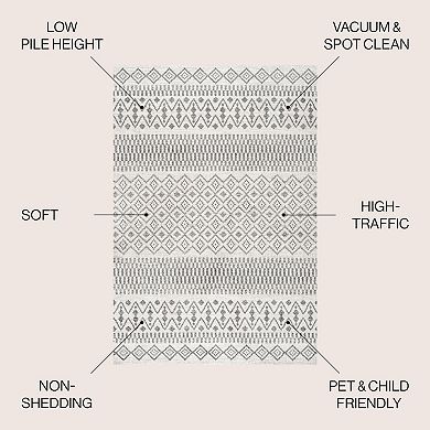 Asilah Moroccan Modern Diamond Area Rug