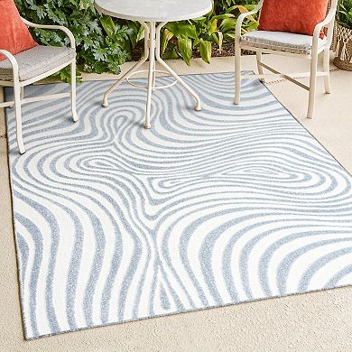 Maribo Abstract Groovy Striped Area Rug