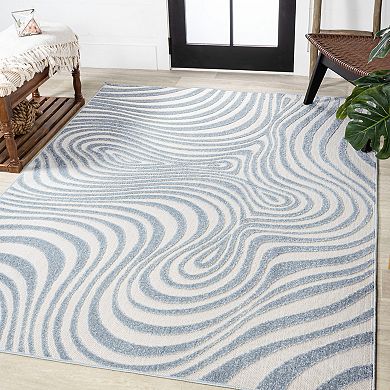 Maribo Abstract Groovy Striped Area Rug