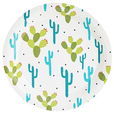 144 Pieces Of Cactus Party Supplies For Desert Birthday Decorations, Serves 24