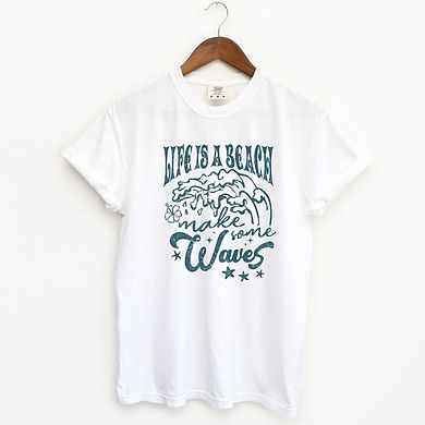 Life's A Beach Distressed Garment Dyed Tees
