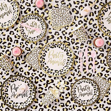 Leopard Print Plastic Table Covers For Safari Party (54 X 108 In, 3 Pack)