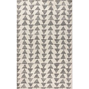 Aisha Moroccan Triangle Geometric Area Rug