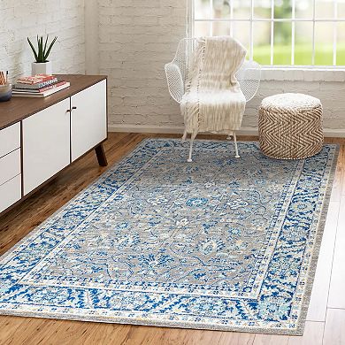Modern Boho Floral Area Rug
