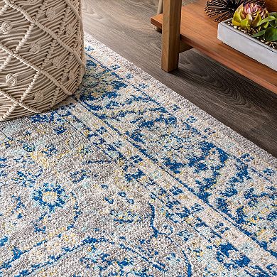 Modern Boho Floral Area Rug
