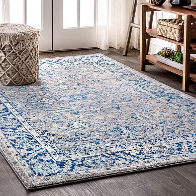 Modern Boho Floral Area Rug