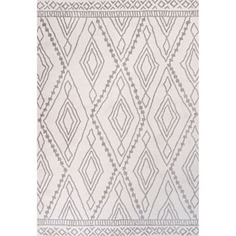 Rih Moroccan Style Diamond Area Rug