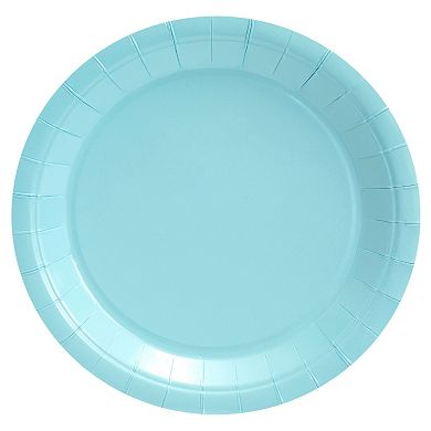 72-piece Light Blue Party Supplies Disposable Dinnerware Set (serves 24)