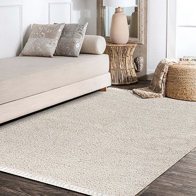 Mercer Shag Plush Tassel Area Rug