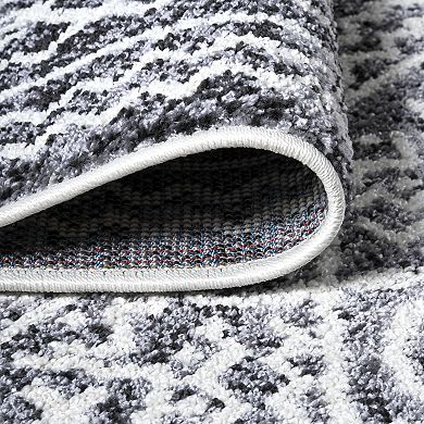 Azmar Moroccan Geometric Distressed Area Rug