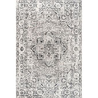 Denia Ornate Geometric Medallion Area Rug
