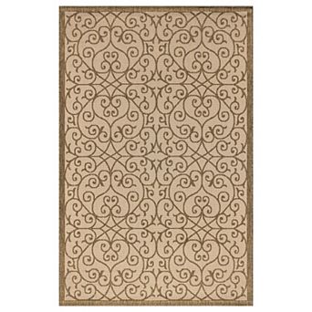 Madrid Vintage Filigree Textured Weave Indoor/outdoor Area Rug