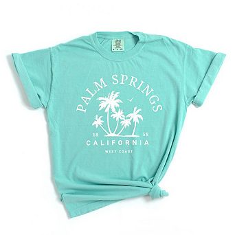 Palm Springs Palm Trees Garment Dyed Tees